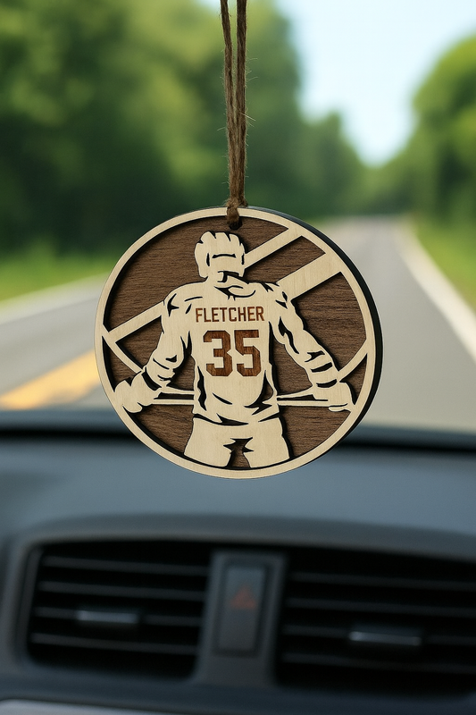 Personalized Hat Trick Hangable - Female – Custom Name & Number- FREE SHIPPING