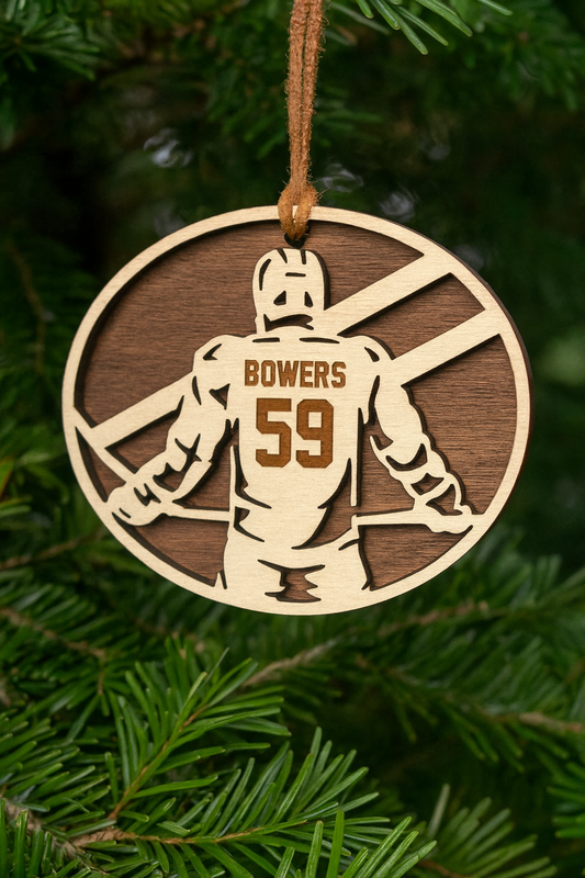 Personalized Hat Trick Hangable - Male – Custom Name & Number- FREE SHIPPING