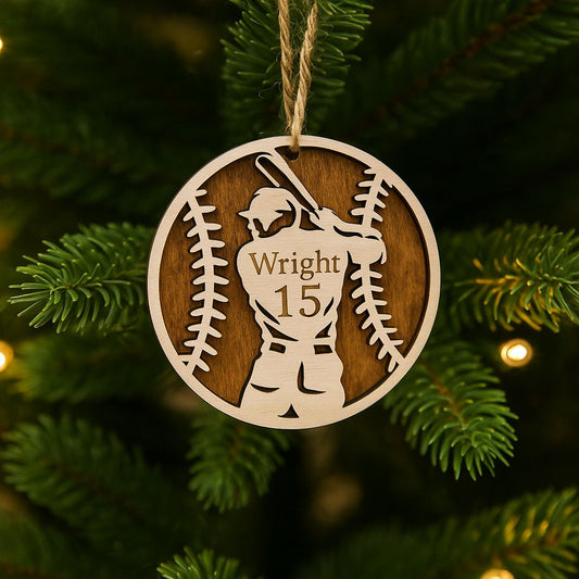 Personalized Homerun Hangable - Male – Custom Name & Number- FREE SHIPPING