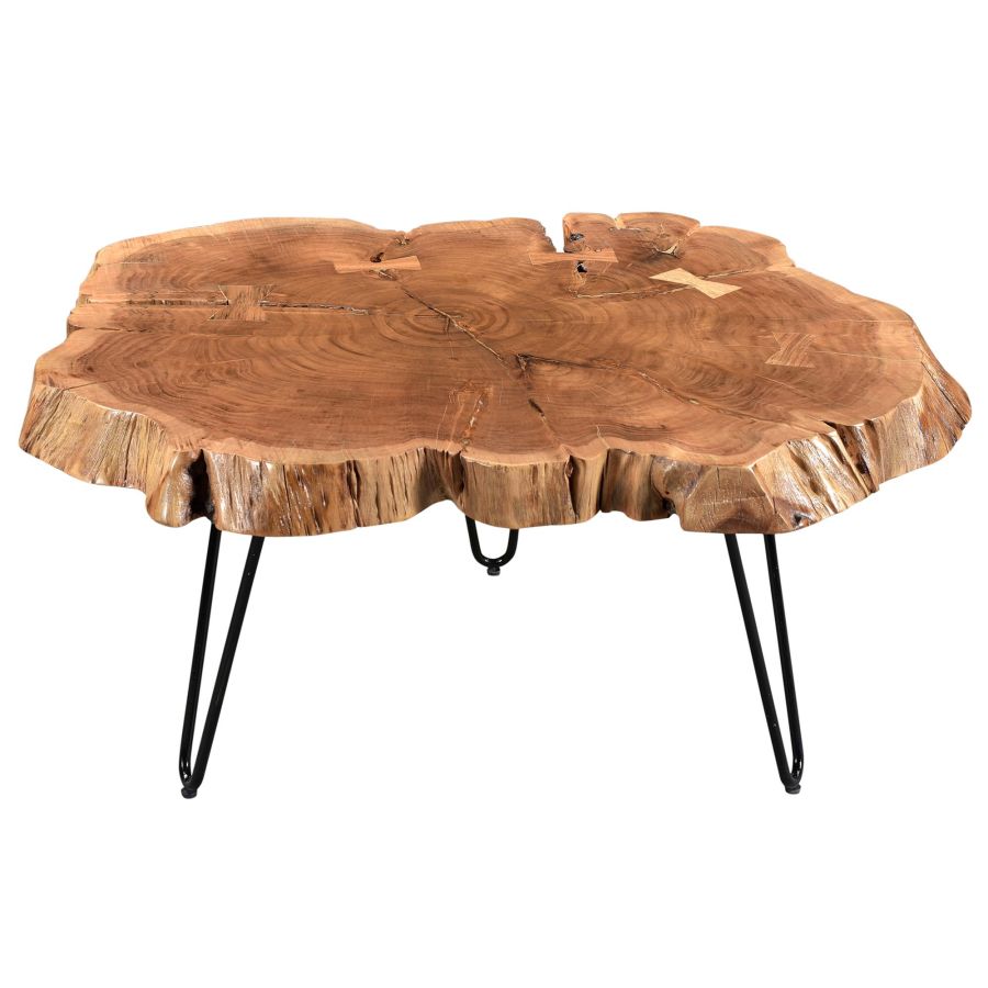 Acacia Coffee Table in Natural and Black