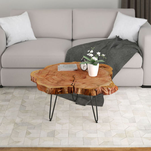 Acacia Coffee Table in Natural and Black