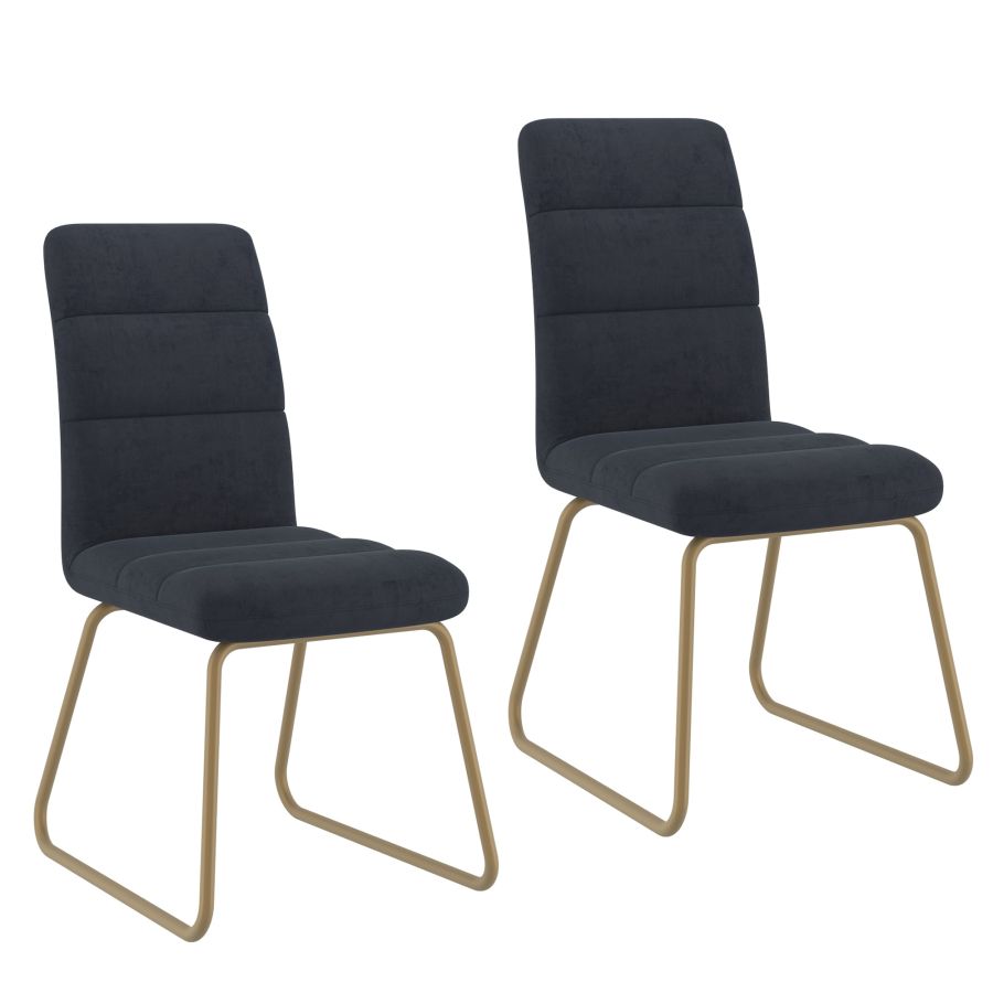 Livia Side Chair Black- Sets of 2