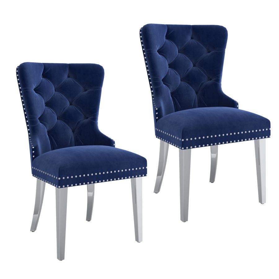 Navy Hollis Chair- Sets of 2