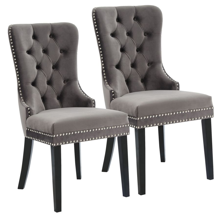 Rizzo Grey Velvet- Sets of 2