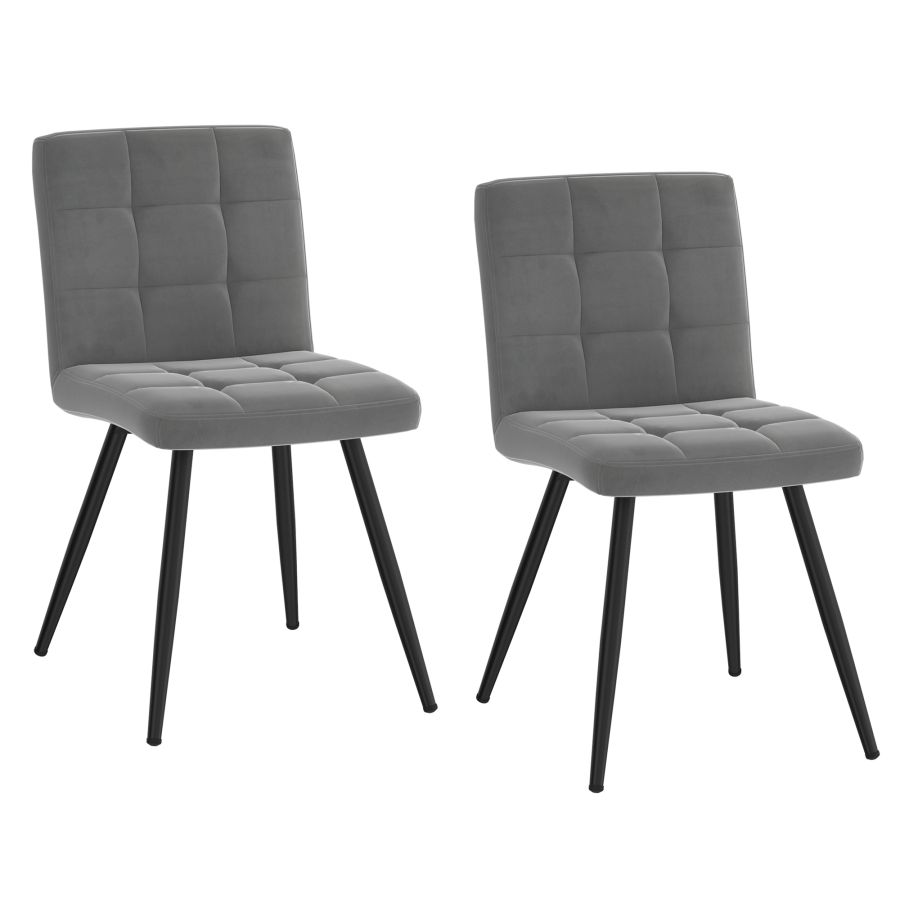 Suzette Side Chair in Grey- Sets of 2