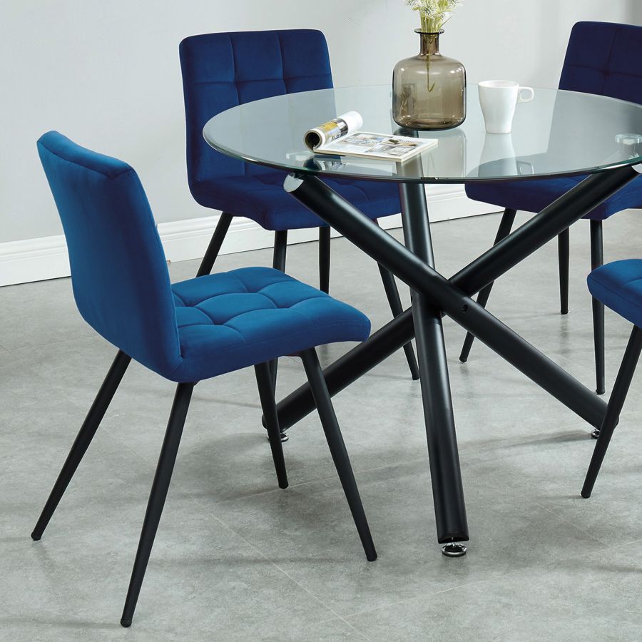 Suzette Side Chair in Blue- Sets of 2