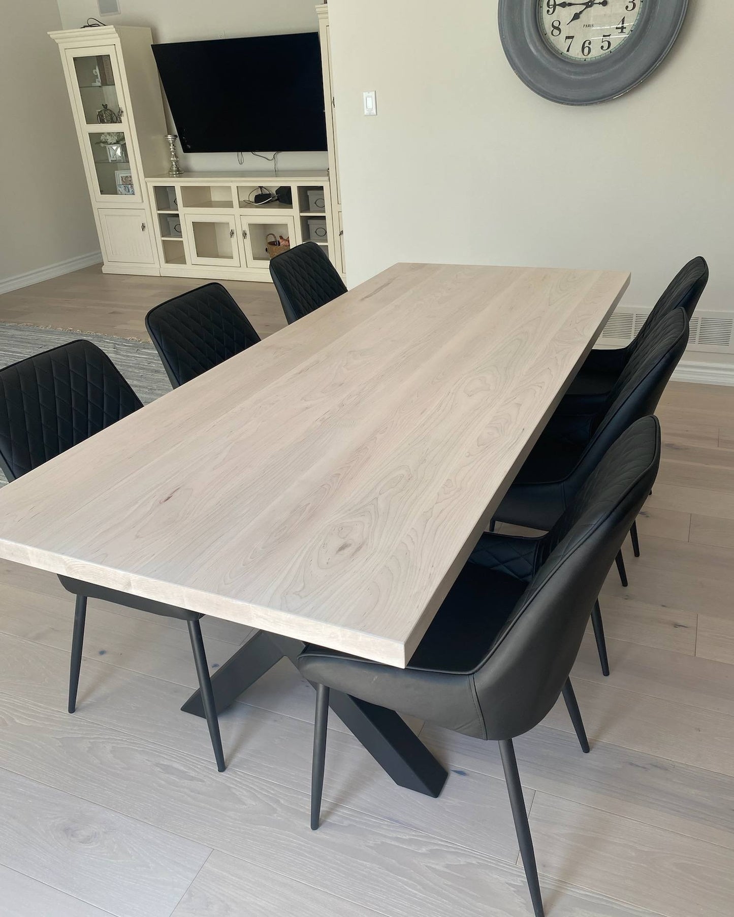 Maple Table with Metal or Wooden Base