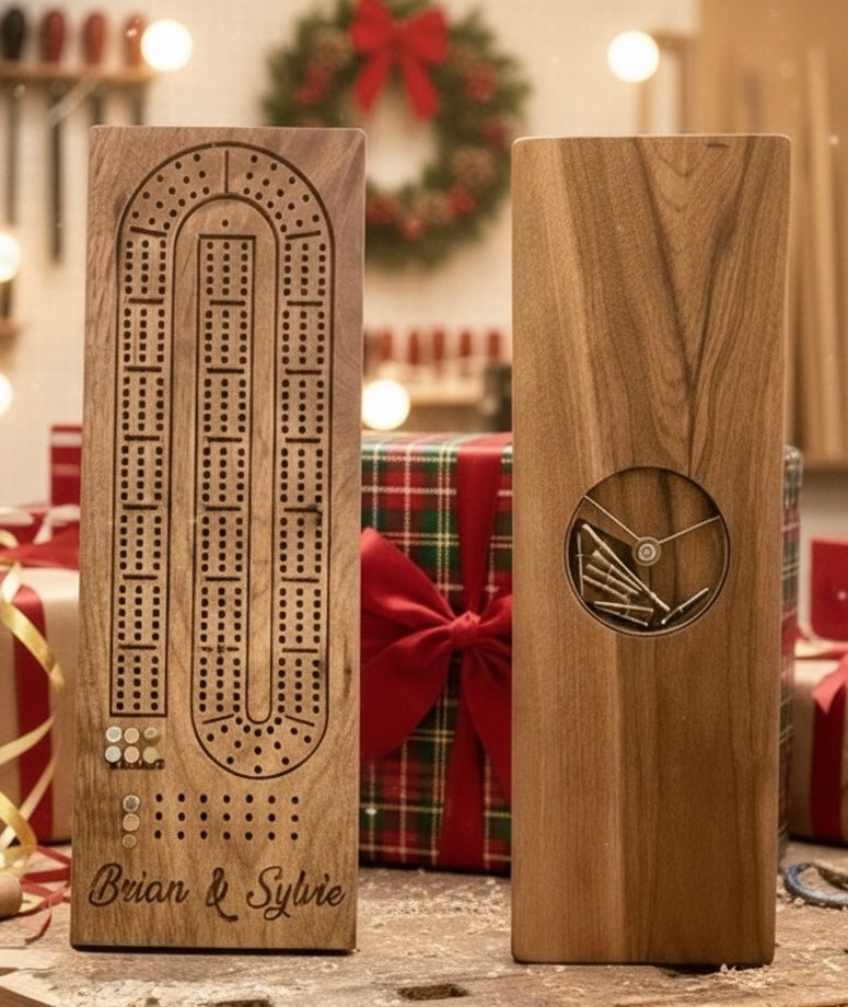 Personalized Cribbage Board- Engraving Included!