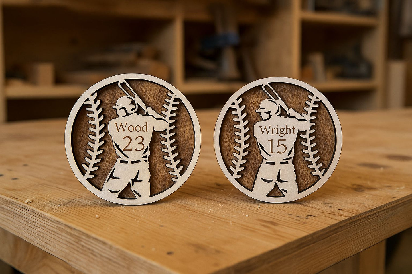 Personalized Homerun Hangable - Male – Custom Name & Number- FREE SHIPPING