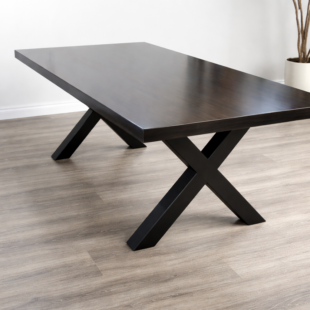 Maple Table with Metal or Wooden Base