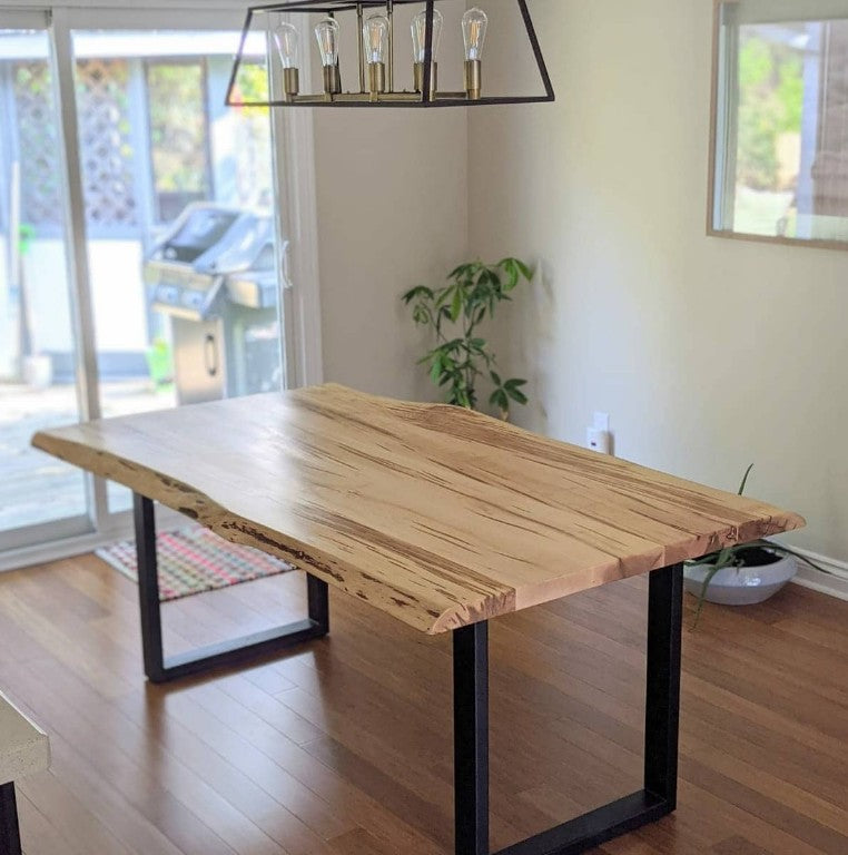 Maple Table with Metal or Wooden Base