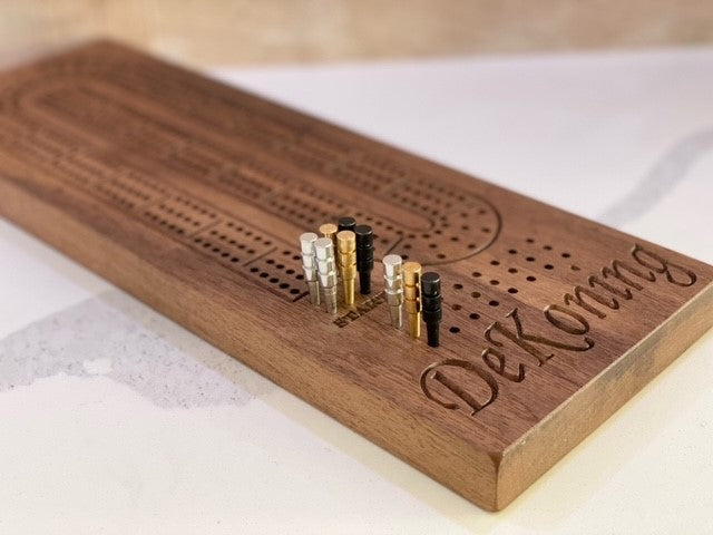 Personalized Cribbage Board- Engraving Included!