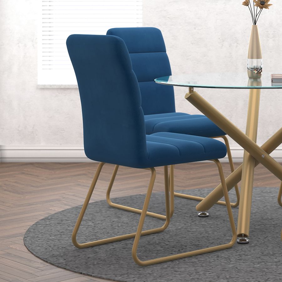 Livia Side Chair Blue- Sets of 2