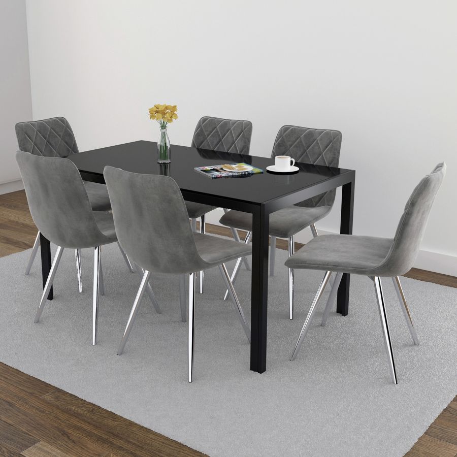 Marlo Side Chair Grey- Sets of 2