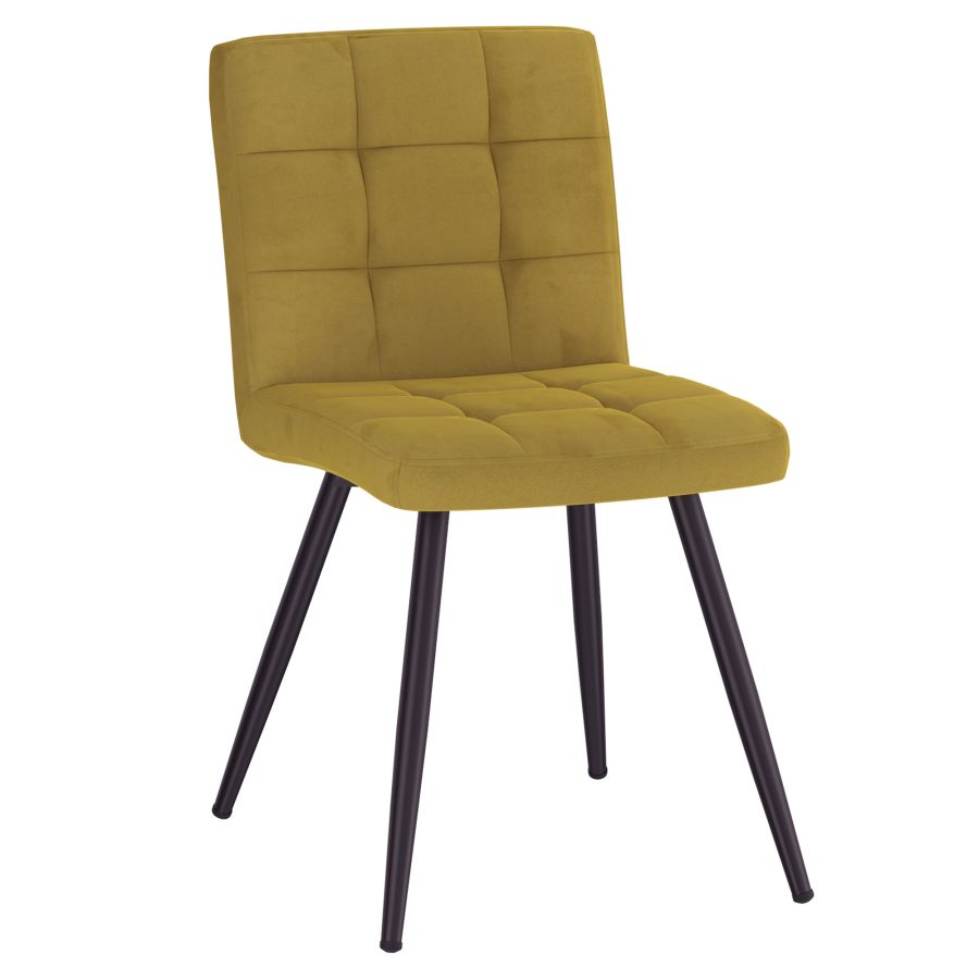 Suzette Side Chair in Mustard- Sets of 2