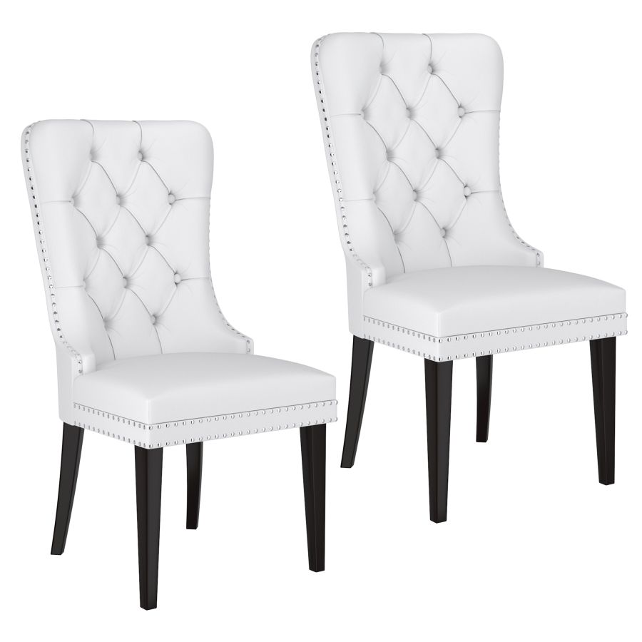 Rizzo White Faux Leather- Sets of 2